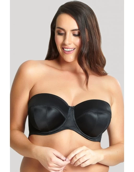 Sculptresse Dana Strapless Bandeau BH Grote Cupmaten D - J / T. 75-105 - Zwart - 9670 1 Sculptresse Dana Strapless Bandeau BH Grote Cupmaten D - J / T. 75-105 - Zwart - 9670