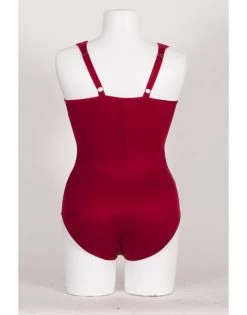 Syl Maia Shapewear Body Grote Maten - Grote Cupmaten - Rood -Lingerie Kortingswinkel syl maia shapewear body grote maten grote cupmaten rood 2