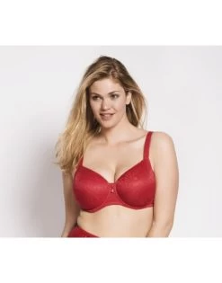 Ulla Dessous Alice Hele Cup BH Kleine En Grote Maten 70-110 Cup B Tot G - Rood - 3823