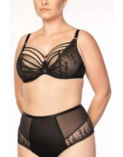 Ulla Dessous Exclusive Line Beha Met Schuimvulling Grote Cupmaten D - I / T. 70-100 - Zwart - 8529 -Lingerie Kortingswinkel ulla dessous exclusive line beha met schuimvulling grote cupmaten d i t 70 100 zwart 8529 5