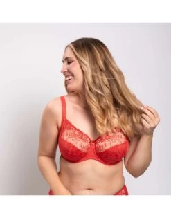 Ulla Dessous Jasmin Hele Cup BH Kleine En Grote Maten 70-120 Cup B Tot L - Red Poppy - 2723 -Lingerie Kortingswinkel ulla dessous jasmin hele cup bh kleine en grote maten 70 120 cup b tot l red poppy 2723 2