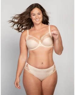 Ulla Dessous Jasmin Slip Kleine + Grote Maten 36-50 - Poeder - 2732