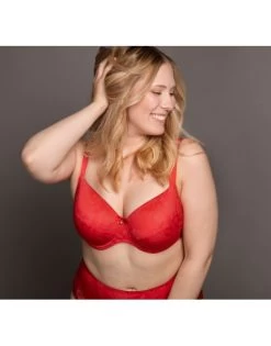 Ulla Dessous Jasmin T-Shirt BH Kleine En Grote Maten 70-110 Cup D Tot L - Red Poppy - 2720 -Lingerie Kortingswinkel ulla dessous jasmin t shirt bh kleine en grote maten 70 110 cup d tot l red poppy 2720 2