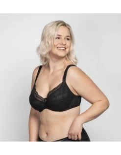 Ulla Dessous Josy Voorgevormde BH Kleine En Grote Maten 65-110 Cup D Tot L - Zwart - 6722 -Lingerie Kortingswinkel ulla dessous josy voorgevormde bh kleine en grote maten 65 110 cup d tot l zwart 6722 2