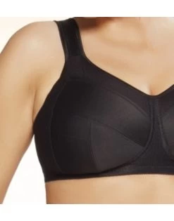 Ulla Dessous Kate Sport BH Zonder Beugel Kleine En Grote Maten 70-130 Cup D Tot N - Zwart - 6028 -Lingerie Kortingswinkel ulla dessous kate sport bh zonder beugel kleine en grote maten 70 130 cup d tot n zwart 6028 6