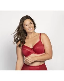 Ulla Dessous Meghan Hele Cup BH Kleine En Grote Maten 75-100 Cup D Tot L - Feuer - 3123