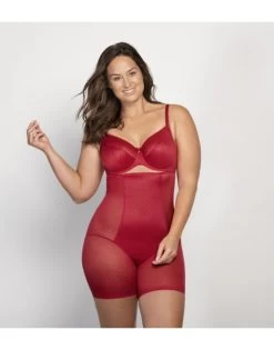 Ulla Dessous Meghan Shapewear Gaine Slip Hoge Taille - Lange Benen - Kleine - Grote Maten - 38-56 - Feuer - 3118