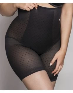 Ulla Dessous Meghan Shapewear Gaine Slip Hoge Taille - Lange Benen - Kleine - Grote Maten - 38-56 - Zwart - 3118 -Lingerie Kortingswinkel ulla dessous meghan shapewear gaine slip hoge taille lange benen kleine grote maten 38 56 zwart 3118 2