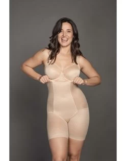 Ulla Dessous Meghan Shapewear Gaine Slip Hoge Taille - Lange Benen - Kleine - Grote Maten - Bisque - 38-56 - 3118
