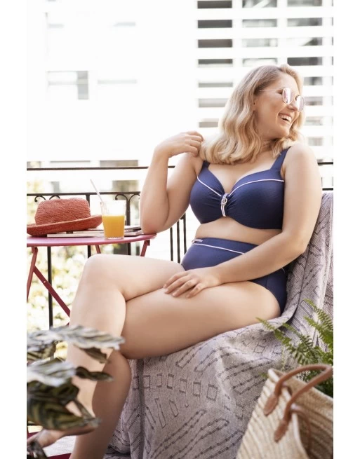 Ulla Dessous Portofino Bikini Slip Hoge Taille Kleine - Grote Maten - 36-54 - Marine - 9732 3 Ulla Dessous Portofino Bikini Slip Hoge Taille Kleine - Grote Maten - 36-54 - Marine - 9732 - Image 3