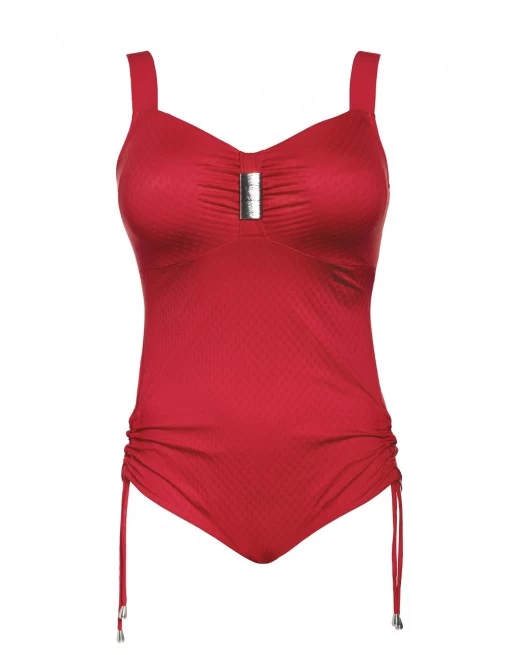 Ulla Dessous Saint-Tropez Badpak Kleine En Grote Maten 75-120 Cup B Tot K - Rood - 9112 2 Ulla Dessous Saint-Tropez Badpak Kleine En Grote Maten 75-120 Cup B Tot K - Rood - 9112 - Image 2