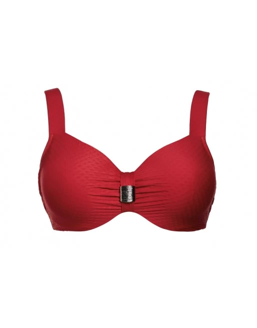 Ulla Dessous Saint-Tropez Hele Cup Bikini BH Kleine En Grote Maten 70-110 Cup D Tot K - Rood - 9122 2 Ulla Dessous Saint-Tropez Hele Cup Bikini BH Kleine En Grote Maten 70-110 Cup D Tot K - Rood - 9122 - Image 2