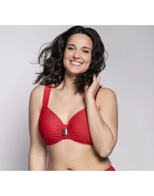 Ulla Dessous Saint-Tropez Hele Cup Bikini BH Kleine En Grote Maten 70-110 Cup D Tot K - Rood - 9122 1 Ulla Dessous Saint-Tropez Hele Cup Bikini BH Kleine En Grote Maten 70-110 Cup D Tot K - Rood - 9122