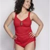 Ulla Dessous Saint-Tropez Tankini Kleine En Grote Maten 70-110 Cup B Tot K - Rood - 9190
