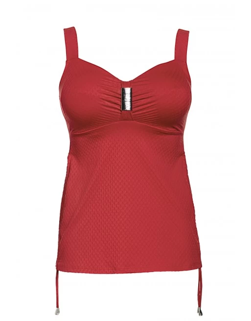 Ulla Dessous Saint-Tropez Tankini Kleine En Grote Maten 70-110 Cup B Tot K - Rood - 9190 3 Ulla Dessous Saint-Tropez Tankini Kleine En Grote Maten 70-110 Cup B Tot K - Rood - 9190 - Image 3